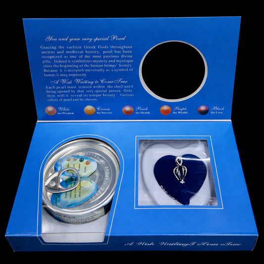 Freshwater Shell Canned Oyster Ocean Love Real Pearl Necklace Set